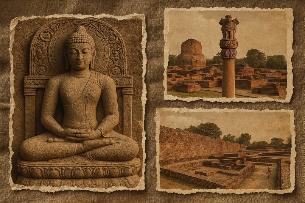 Kaushambi history Buddha ashoka pillar